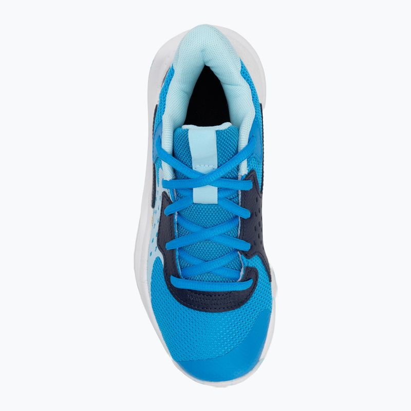 Under Armour Grade School Jet '23 scarpe da basket per bambini blu elettrico/marino notte/stream 5