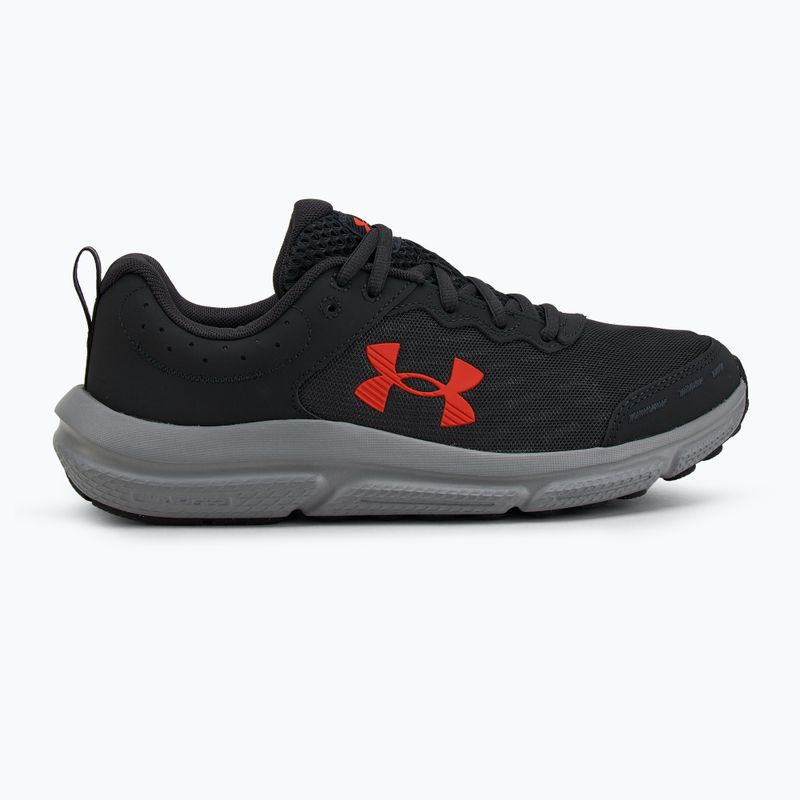 Under Armour Charged Assert 10 scarpe da corsa da uomo antracite/antracite/rosse 2
