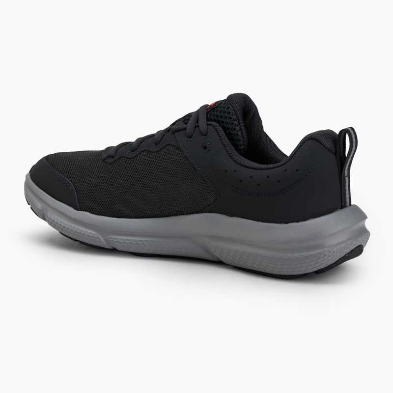 Under Armour Charged Assert 10 scarpe da corsa da uomo antracite/antracite/rosse 3