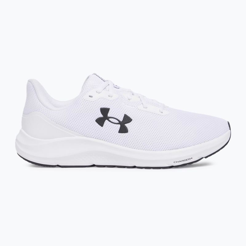 Under Armour Charged Pursuit 4 bianco/bianco/nero scarpe da corsa da uomo 8