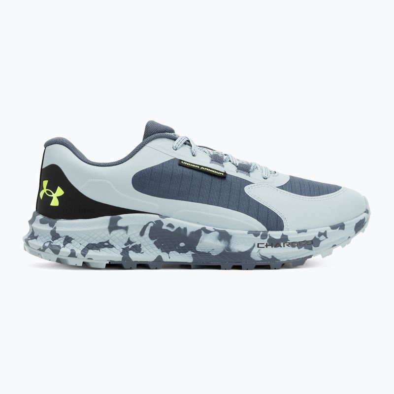 Under Armour Charged Bandit Trail 3 scarpe da corsa da uomo grigio acquazzone/blu porto/verde iprite 2
