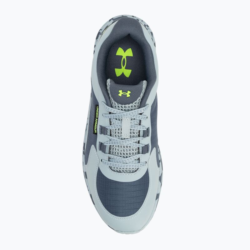 Under Armour Charged Bandit Trail 3 scarpe da corsa da uomo grigio acquazzone/blu porto/verde iprite 5