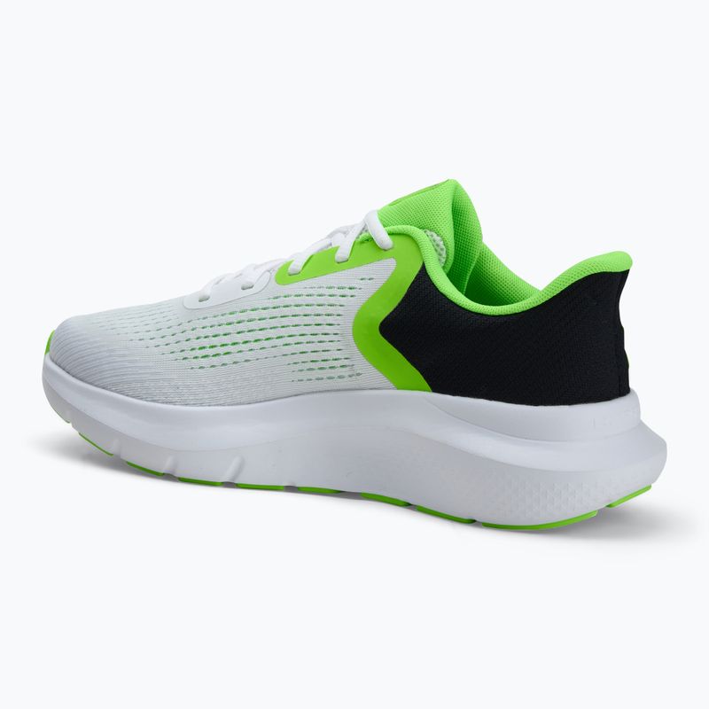 Under Armour Charged Rogue 5, scarpe da corsa da uomo, bianco/nero/verde scuro 3