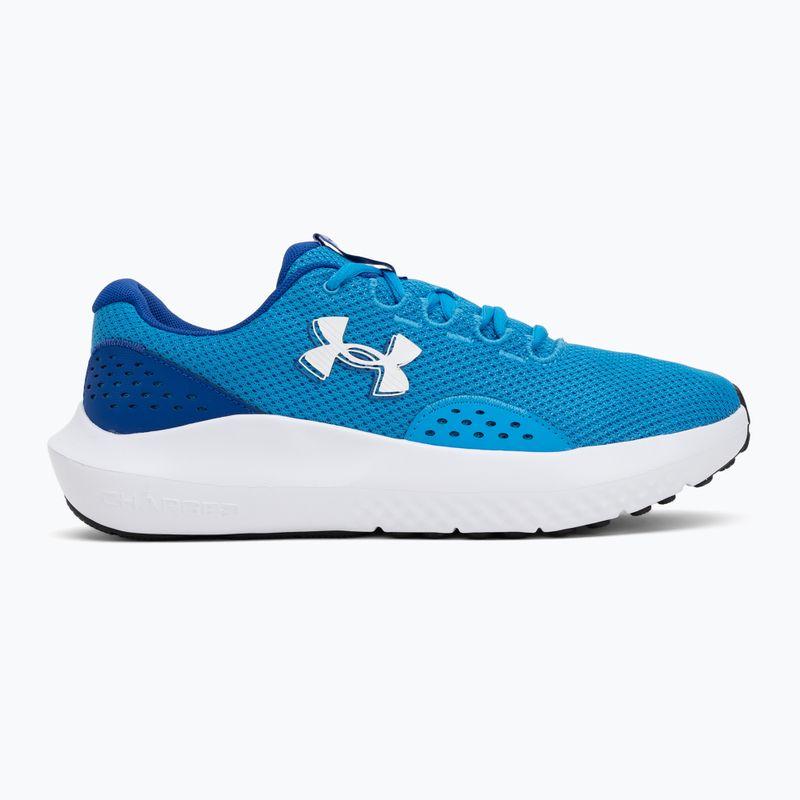 Under Armour Charged Surge 4 scarpe da corsa blu elettrico/royal/bianco da uomo 2