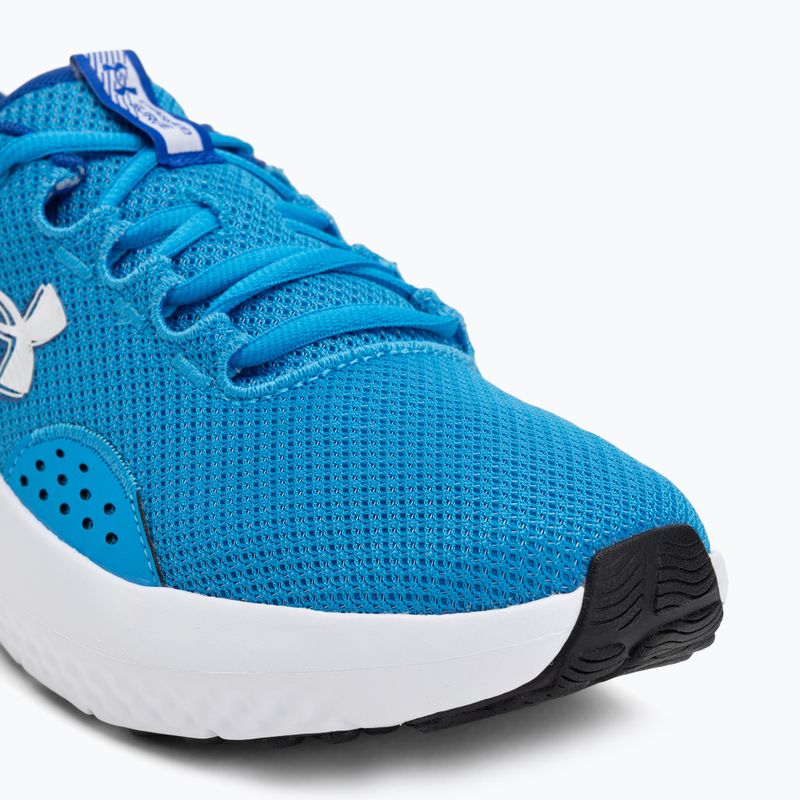 Under Armour Charged Surge 4 scarpe da corsa blu elettrico/royal/bianco da uomo 7