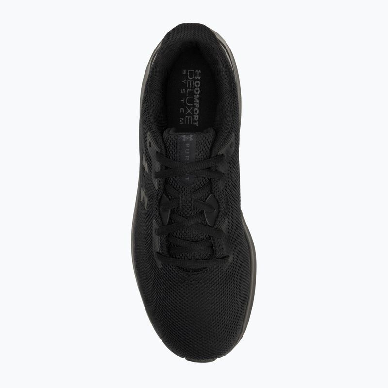 Under Armour Charged Pursuit 4 nero/nero/nero scarpe da corsa da uomo 5