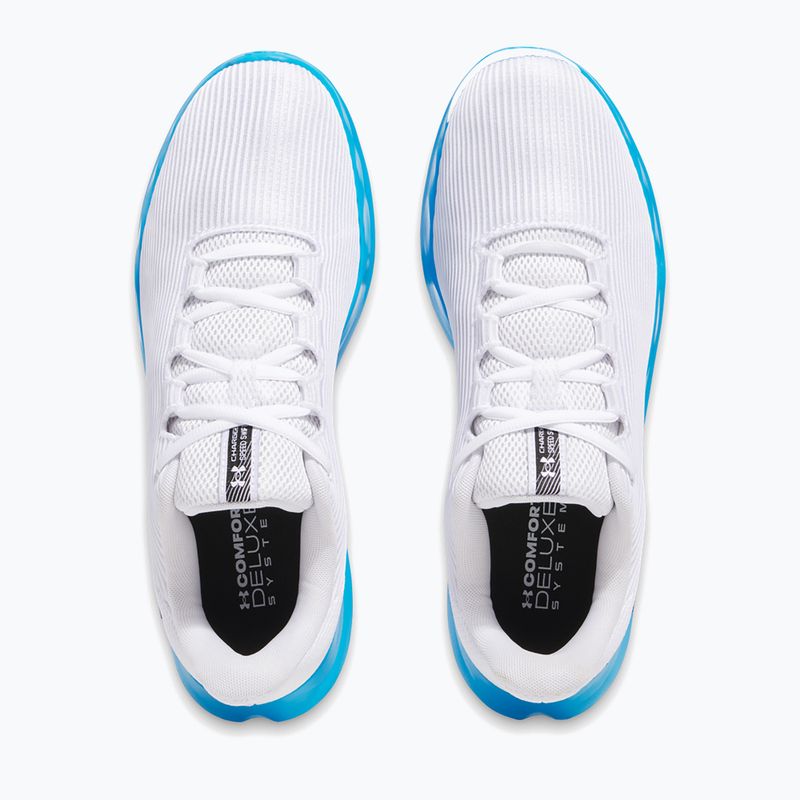 Scarpe da corsa Under Armour Charged Speed Swift bianco/blu elettrico/nero da uomo 3