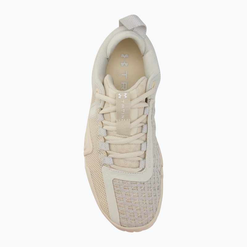 Under Armour TriBase Reign 6 avorio dune/pietra/bianco scarpe da allenamento da donna 5