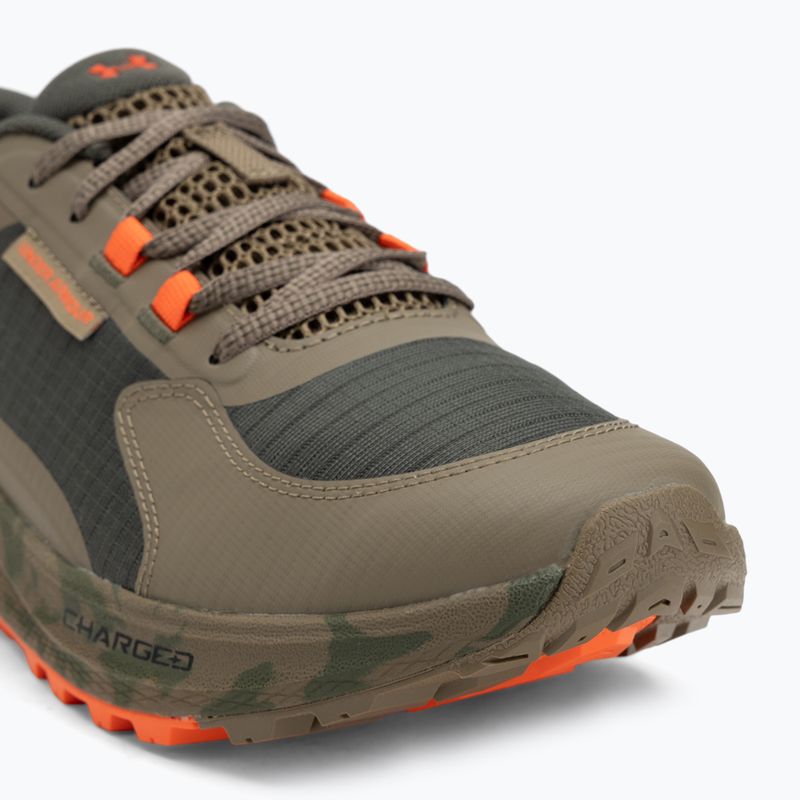 Under Armour Charged Bandit Trail 3, scarpe da corsa da uomo, verde/bayou/rosso 7