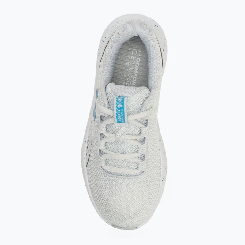 Under Armour Charged Surge 4 scarpe da corsa donna grigio distante/grigio distante/blu etereo 5