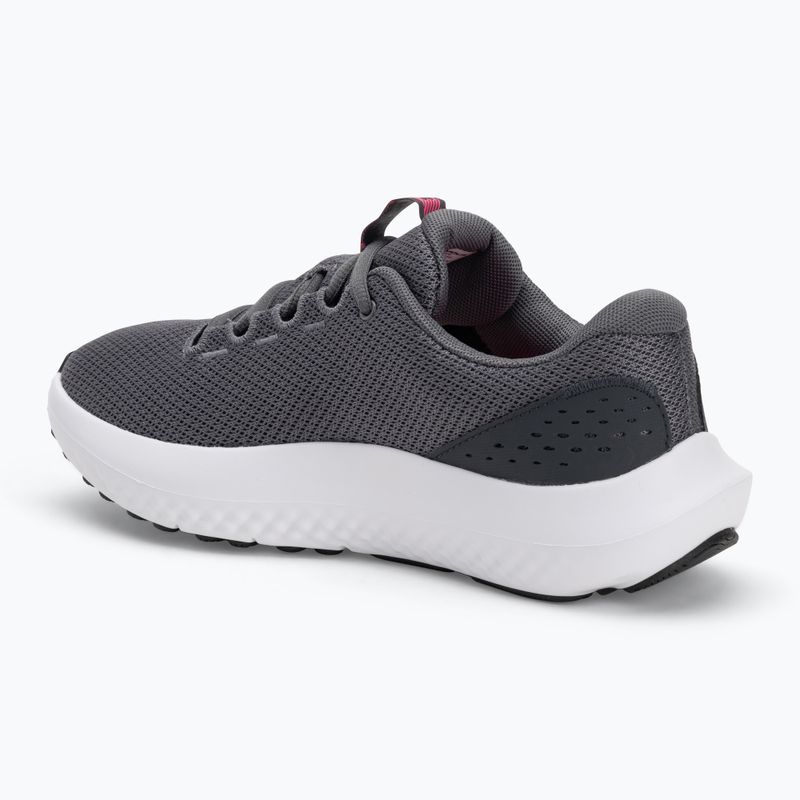 Under Armour Charged Surge 4, scarpe da corsa da donna in castlerock/antracite/rosa. 3