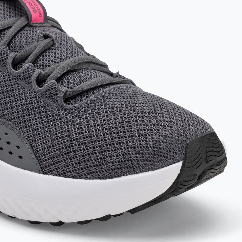 Under Armour Charged Surge 4, scarpe da corsa da donna in castlerock/antracite/rosa. 7