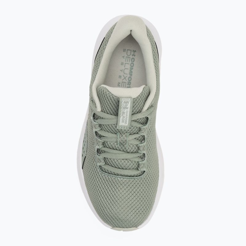 Scarpe da corsa Under Armour Charged Surge 4 verde silice/idro verde da donna 5