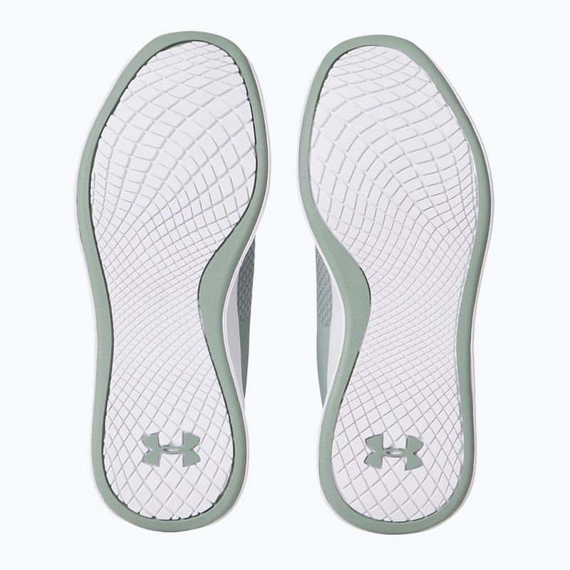 Under Armour Charged Aurora 2+ verde silice/bianco/metallico silice, scarpe da ginnastica da donna 12