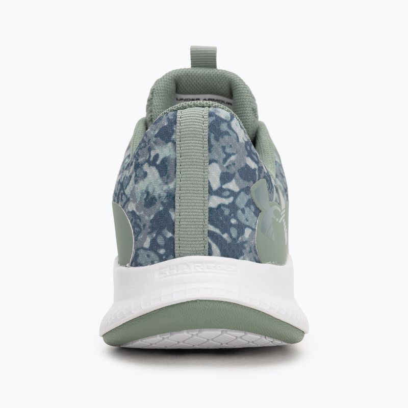 Under Armour Charged Aurora 2+ verde silice/bianco/metallico silice, scarpe da ginnastica da donna 6