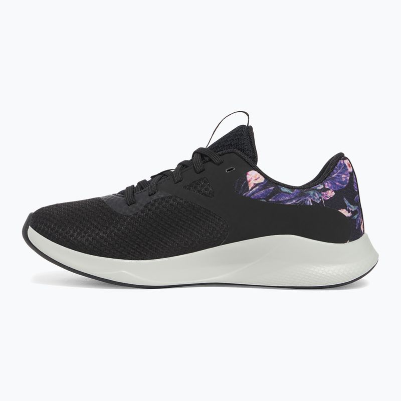 Under Armour Charged Aurora 2+ scarpe da allenamento da donna nero/verde idro/argento caldo metallico 9