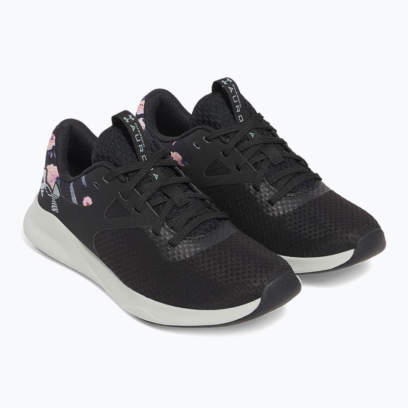 Under Armour Charged Aurora 2+ scarpe da allenamento da donna nero/verde idro/argento caldo metallico 10
