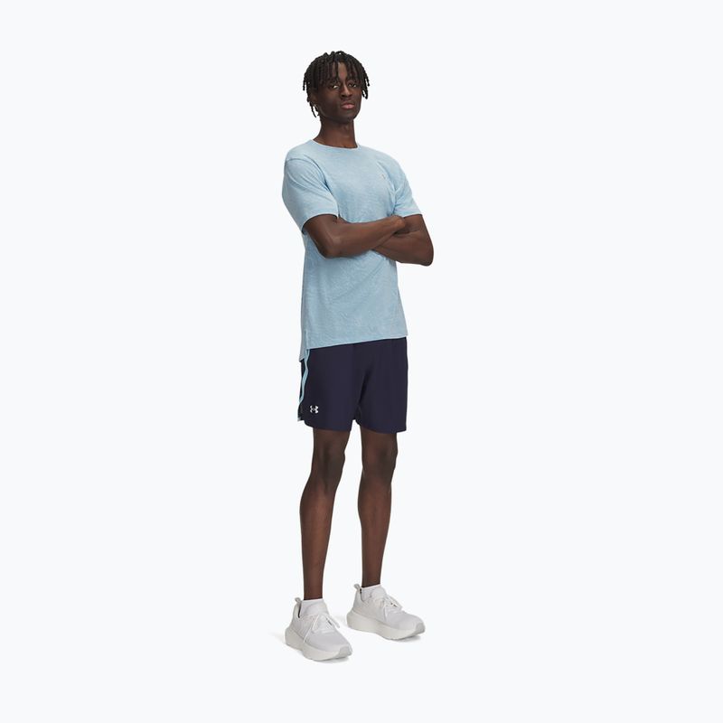 Under Armour Launch 7" pantaloncini da corsa da uomo mezzanotte marina / stream / riflettente 2