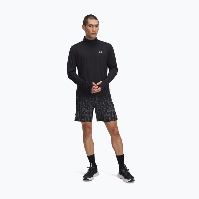 Pantaloncini da corsa Under Armour Launch 7" Print Uomo castlerock / antracite / riflettente 2