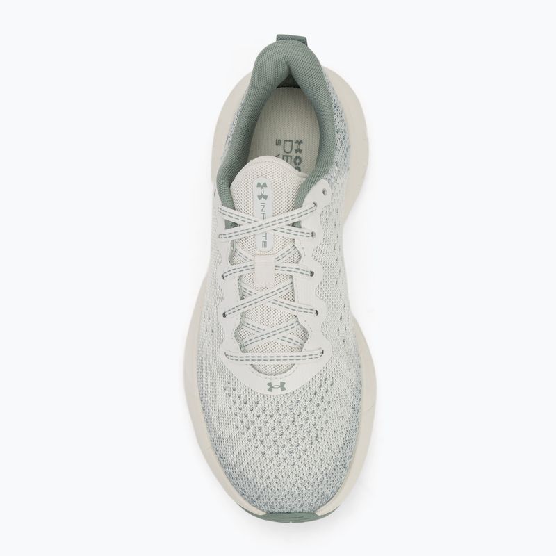 Scarpe da corsa Under Armour Infinite quarzo bianco/verde silice/metallo silice da donna 5