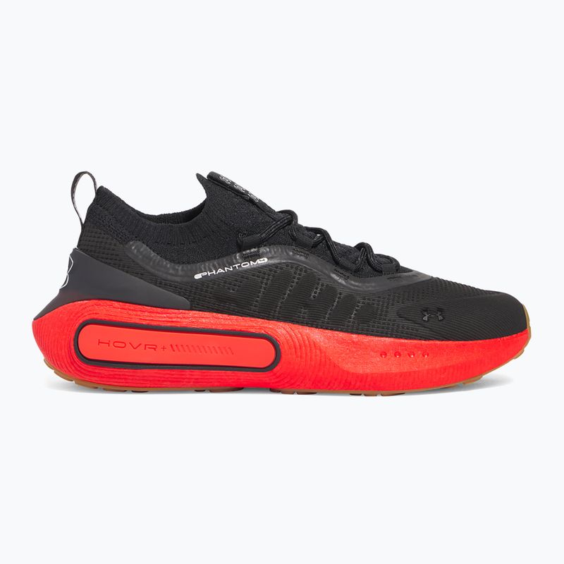 Scarpe Under Armour Phantom 4 nero/rosso lava/argento metallico da uomo 8