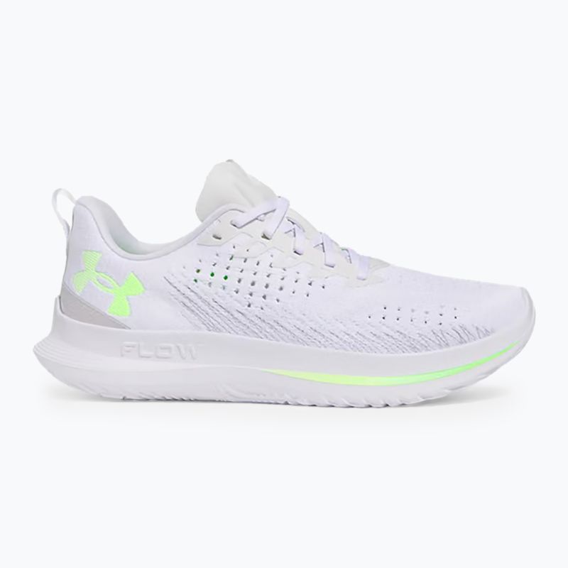 Under Armour Velociti 4 bianco/bianco/iperverde scarpe da corsa da uomo 8