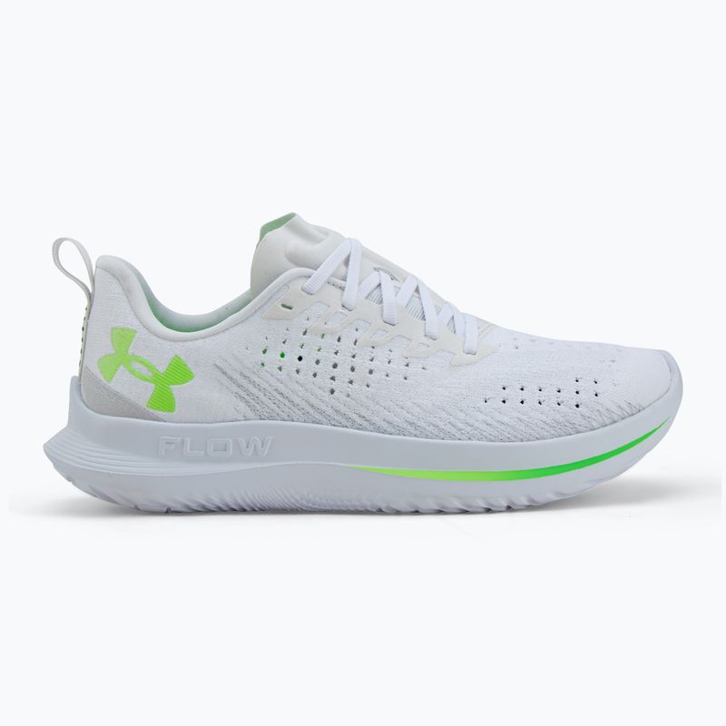 Under Armour Velociti 4 bianco/bianco/iperverde scarpe da corsa da uomo 2