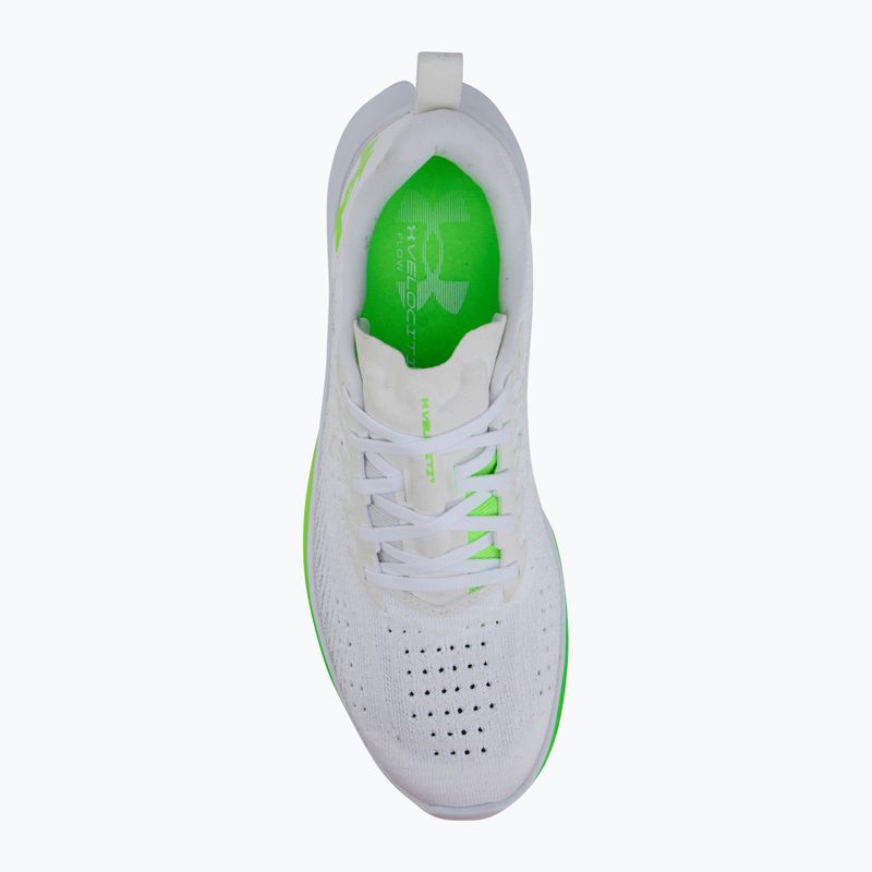 Under Armour Velociti 4 bianco/bianco/iperverde scarpe da corsa da uomo 5