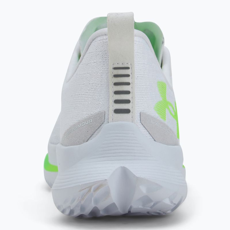 Under Armour Velociti 4 bianco/bianco/iperverde scarpe da corsa da uomo 6
