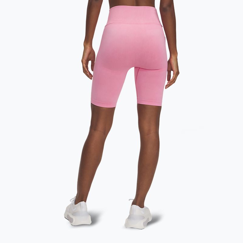 Pantaloncini da allenamento Under Armour da donna Vanish Seamless Washed fucsia sfumato / bianco 3
