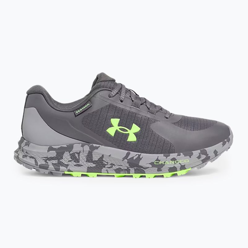 Under Armour Charged Bandit Trail 3, scarpe da corsa da uomo, color castlerock/acciaio/iper verde 8