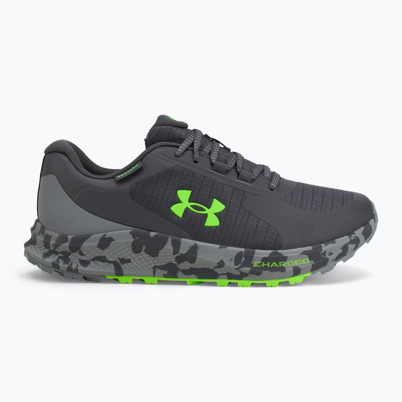 Under Armour Charged Bandit Trail 3, scarpe da corsa da uomo, color castlerock/acciaio/iper verde 2
