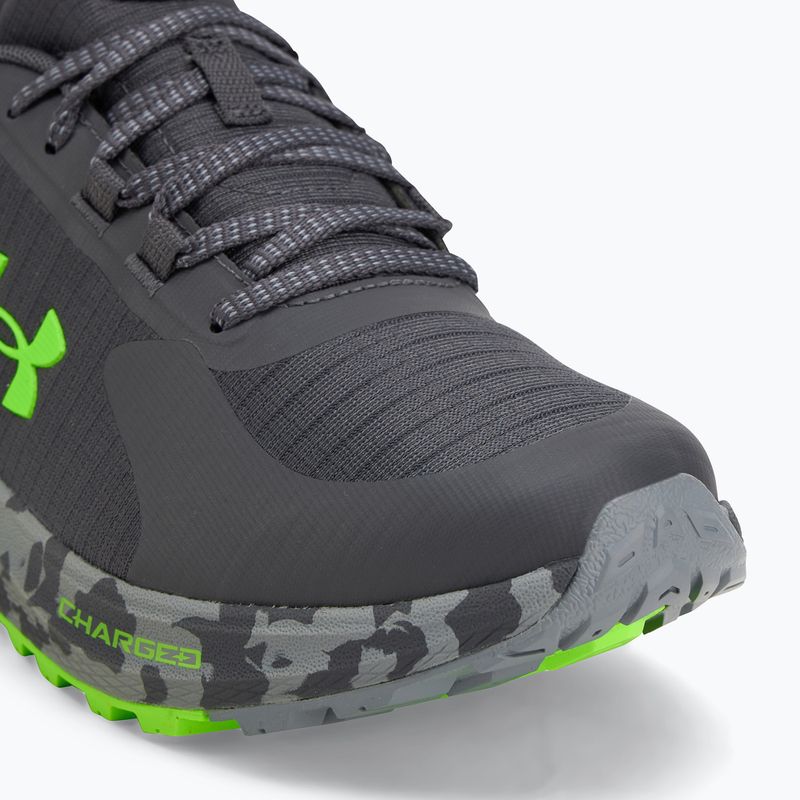Under Armour Charged Bandit Trail 3, scarpe da corsa da uomo, color castlerock/acciaio/iper verde 7