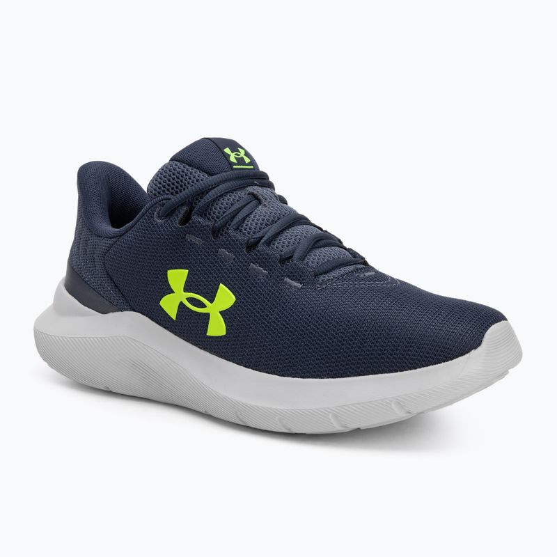 Under Armour Phade RN 3 scarpe da corsa da uomo grigio acquazzone/grigio acquazzone/verde iprico