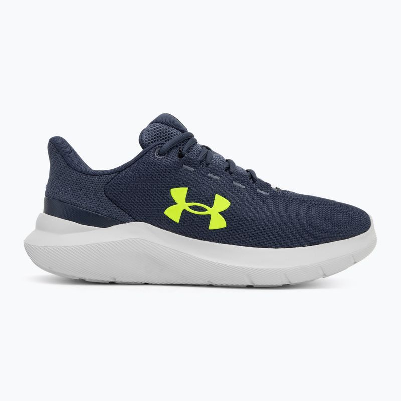 Scarpe da corsa da uomo Under Armour Phade RN 3 downpour gray/downpour gray/hyper green 2