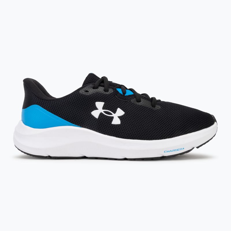 Under Armour Charged Pursuit 4 nero/blu elettrico/bianco scarpe da corsa da uomo 2