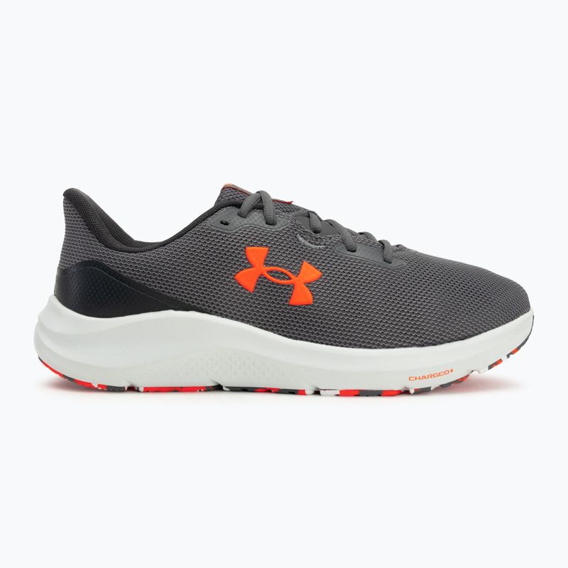 Under Armour Charged Pursuit 4, scarpe da corsa da uomo in castlerock/antracite/arancione brillante 2