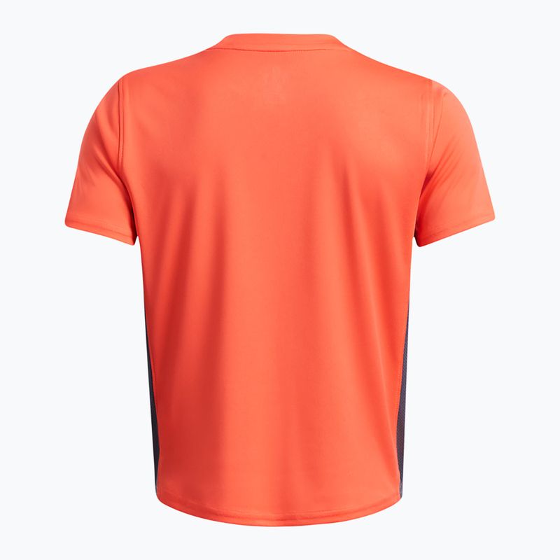 Maglia da calcio Under Armour Challenger Train da bambino grigio fuoco/downpour/bianco 2