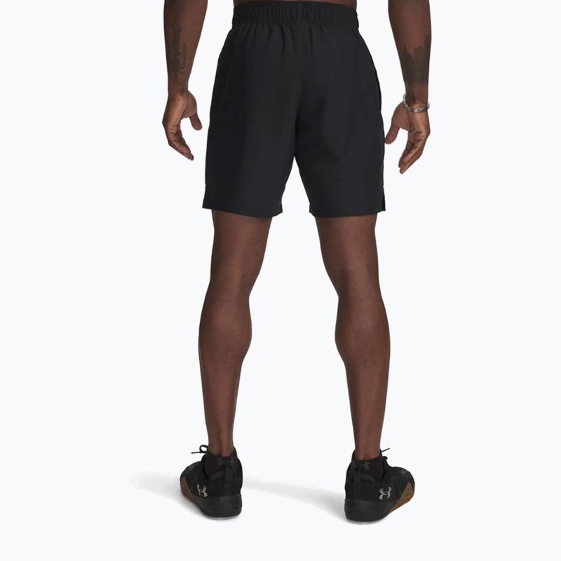 Pantaloncini da allenamento uomo Under Armour Woven Wordmark black 2