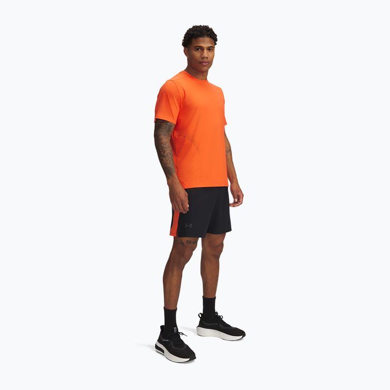 Pantaloncini da corsa Under Armour Launch Pro 7" da uomo nero / fuoco / riflettente 2