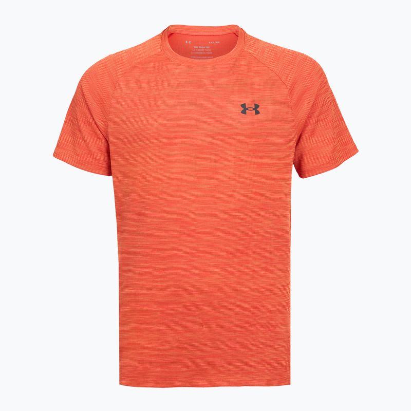 Maglietta da allenamento Under Armour Tech Textured fire/ares red/castlerock da uomo 3