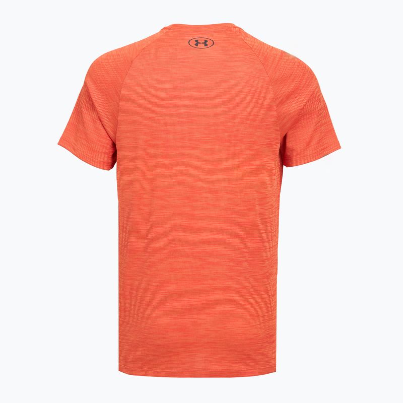 Maglietta da allenamento Under Armour Tech Textured fire/ares red/castlerock da uomo 4
