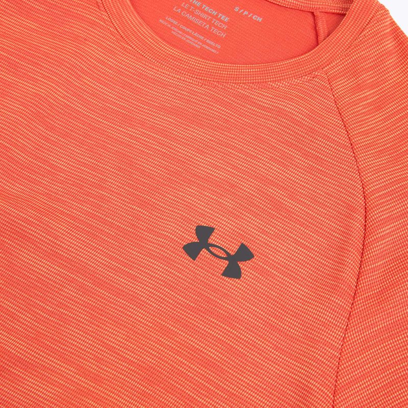 Maglietta da allenamento Under Armour Tech Textured fire/ares red/castlerock da uomo 5
