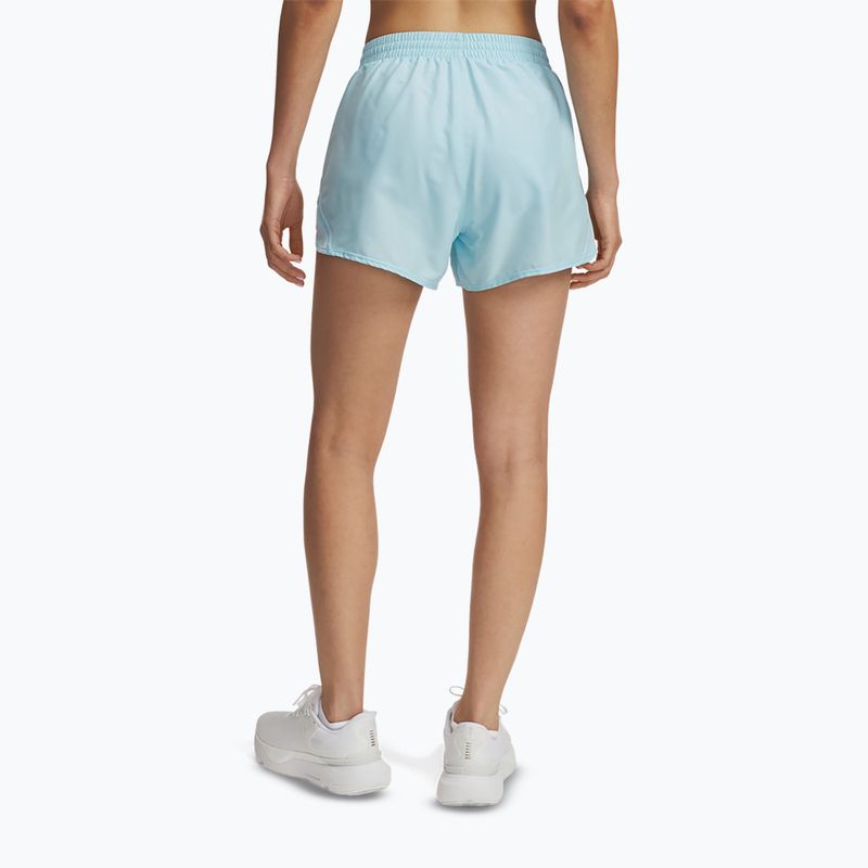 Pantaloncini da corsa Under Armour Fly By 3" stream/stream/riflettenti da donna 3
