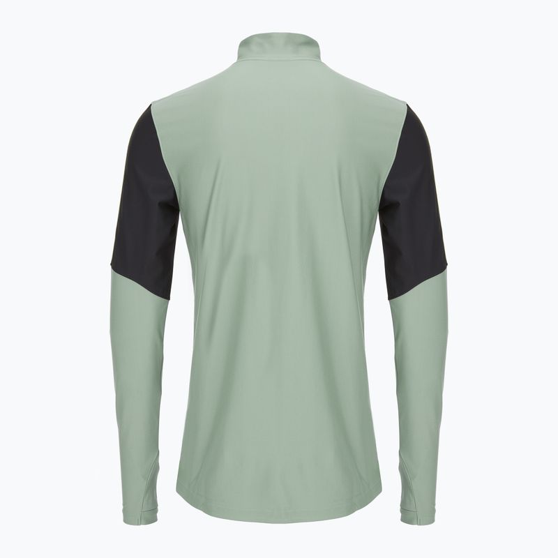 Felpa da calcio Under Armour da uomo Challenger Pro 1/4 Zip verde silice / nero / giallo sonico 5