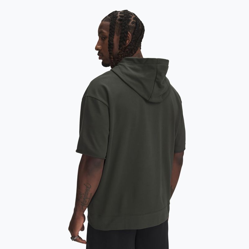 Uomo Under Armour Project Rock SS Terry Hoody verde barocco / verde barocco 2