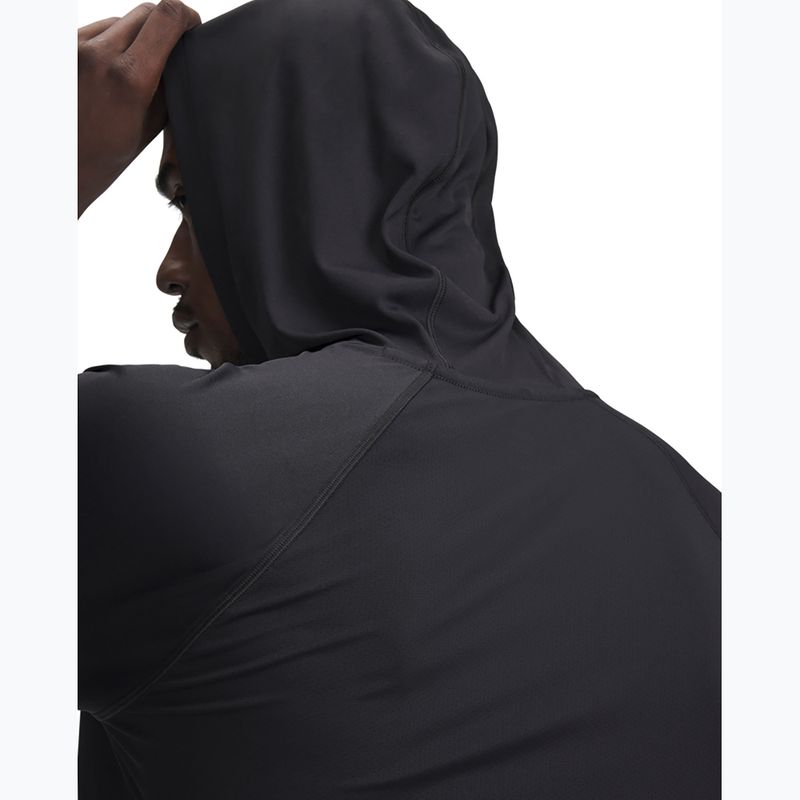 Felpa da allenamento Under Armour Project Rock Iso-Chill Hoody nero / iper verde da uomo 3