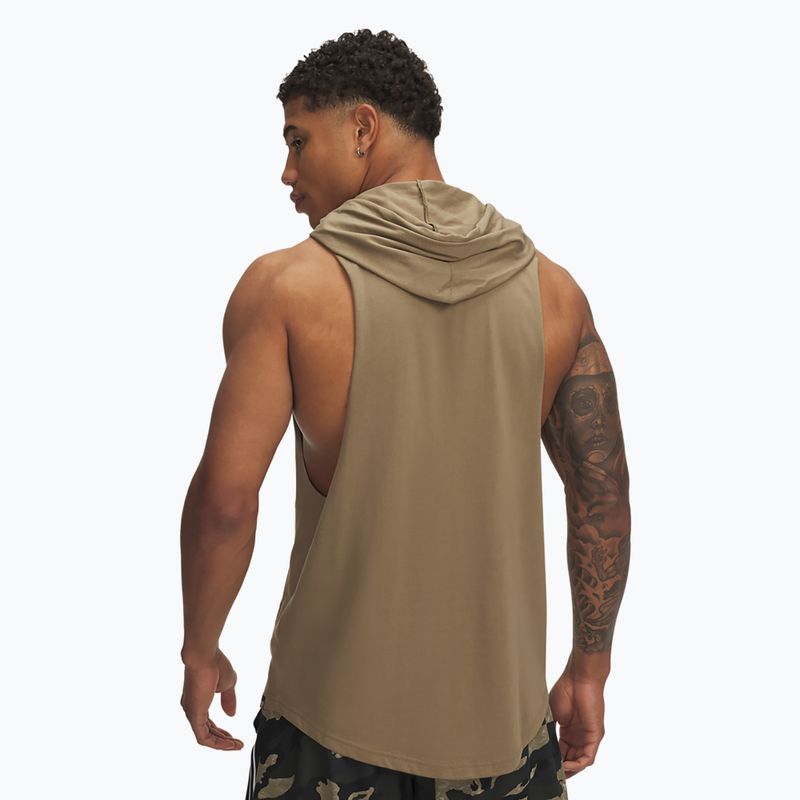 Felpa da uomo Under Armour Project Rock Wire SL bayou / white clay 2