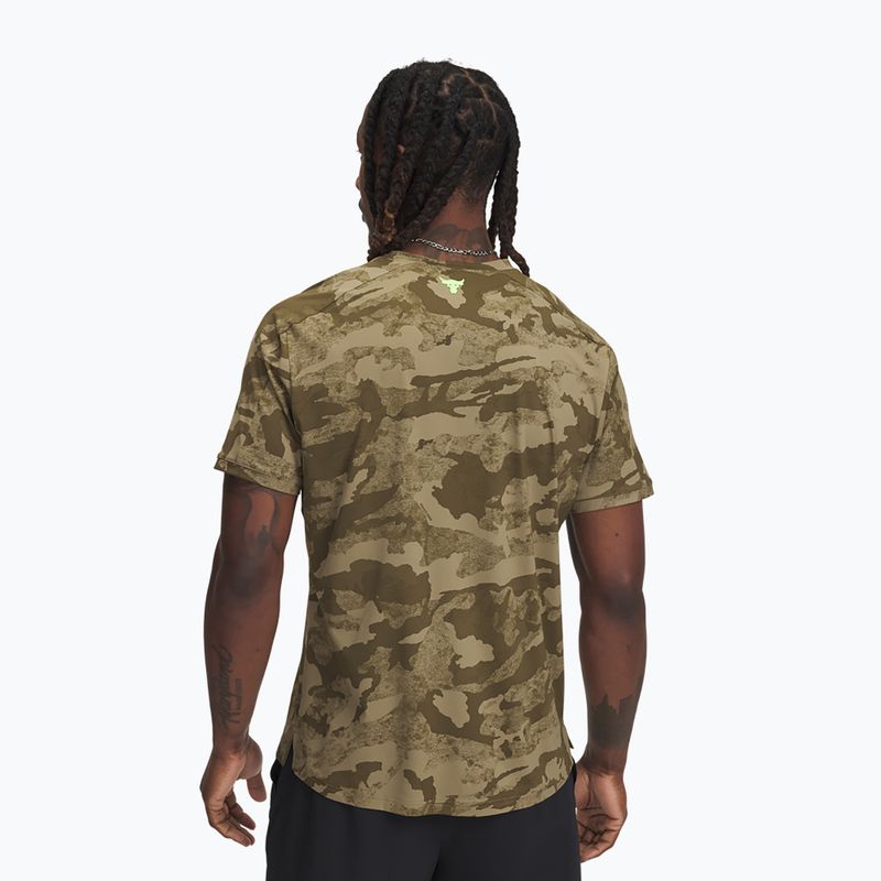 Maglia training da uomo Under Armour Project Rock Iso Chill SS bayou/timberwolf taupe/baroque green 2