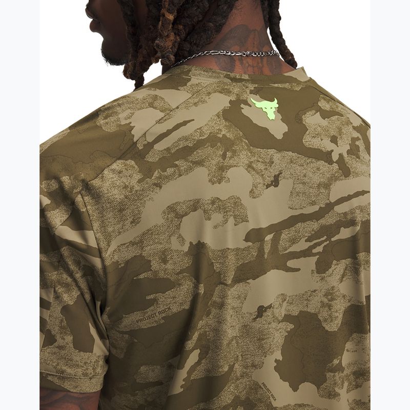 Maglia training da uomo Under Armour Project Rock Iso Chill SS bayou/timberwolf taupe/baroque green 3